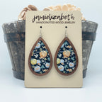 Pumpkin Patch Cork Earrings