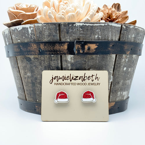 Snowman, Santa Hat & Snowflake Studs - (Single or Trio Pack Available) (Vault)