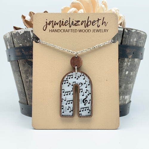 Musical Notes Rainbows - Earrings or Necklace