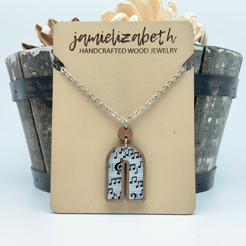 Musical Notes Rainbows - Earrings or Necklace