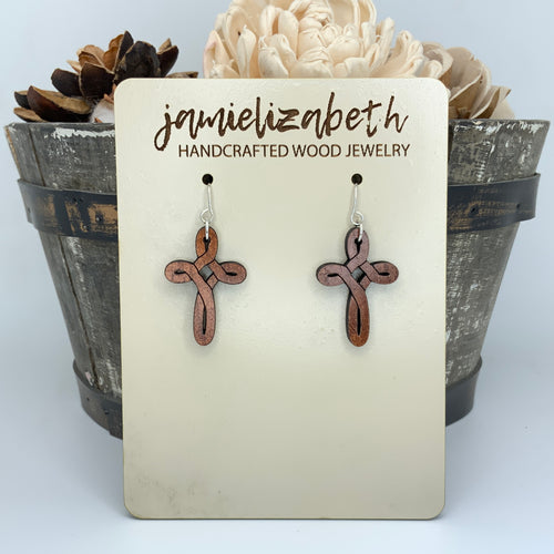 Infinity Cross - Earrings or Necklace