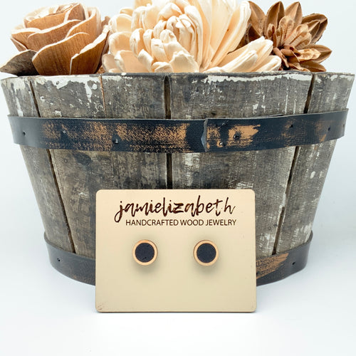 Black Cork Earrings (Vault)