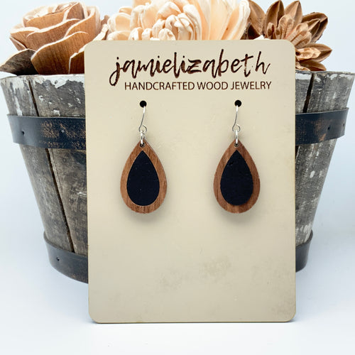 Black Cork Earrings (Vault)