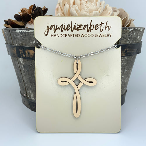 Infinity Cross - Earrings or Necklace