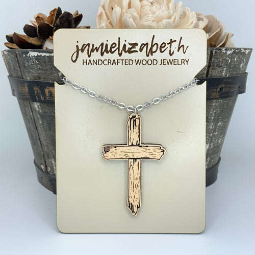 Old Rustic Cross Earrings or Necklace