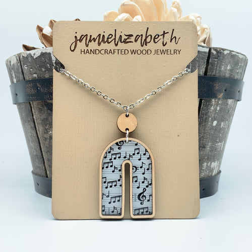 Musical Notes Rainbows - Earrings or Necklace