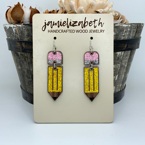 Teacher Pencil Earrings (Vault)