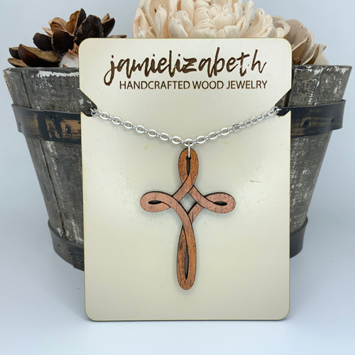 Infinity Cross - Earrings or Necklace