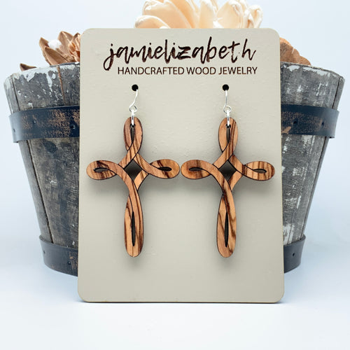 Infinity Cross - Earrings or Necklace