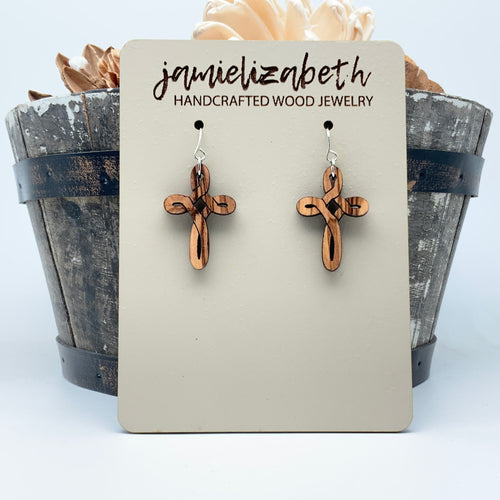 Infinity Cross - Earrings or Necklace