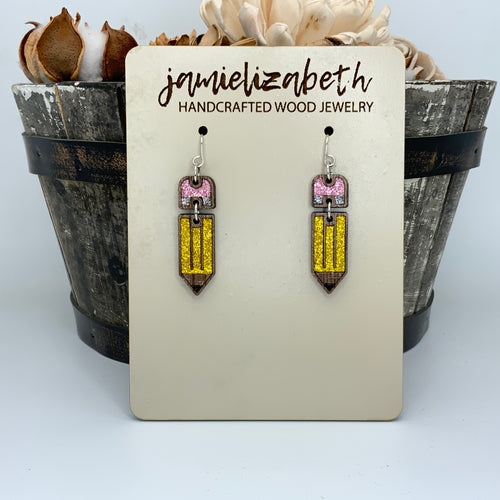 Teacher Pencil Earrings (Vault)