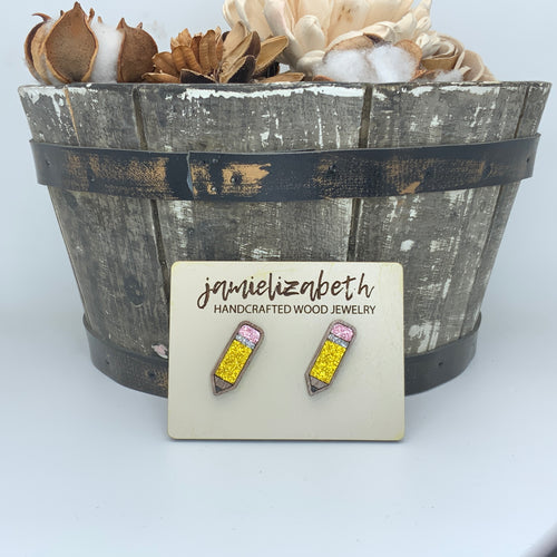 Teacher Pencil Earrings (Vault)