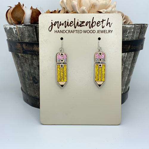 Teacher Pencil Earrings (Vault)