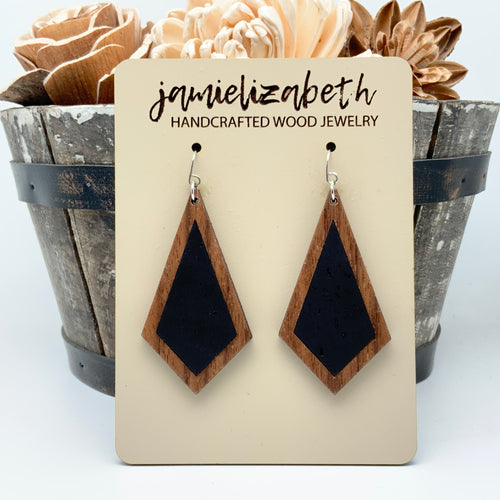 Black Cork Earrings (Vault)