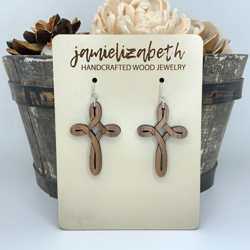 Infinity Cross - Earrings or Necklace
